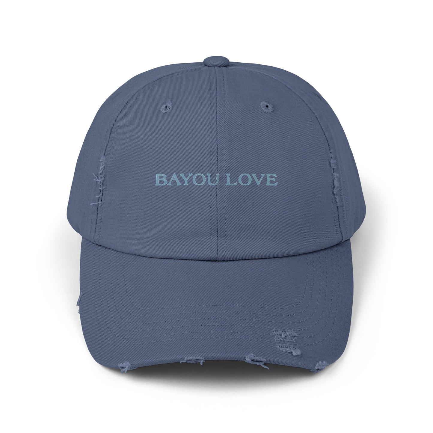 Blue Logo Distressed Cap