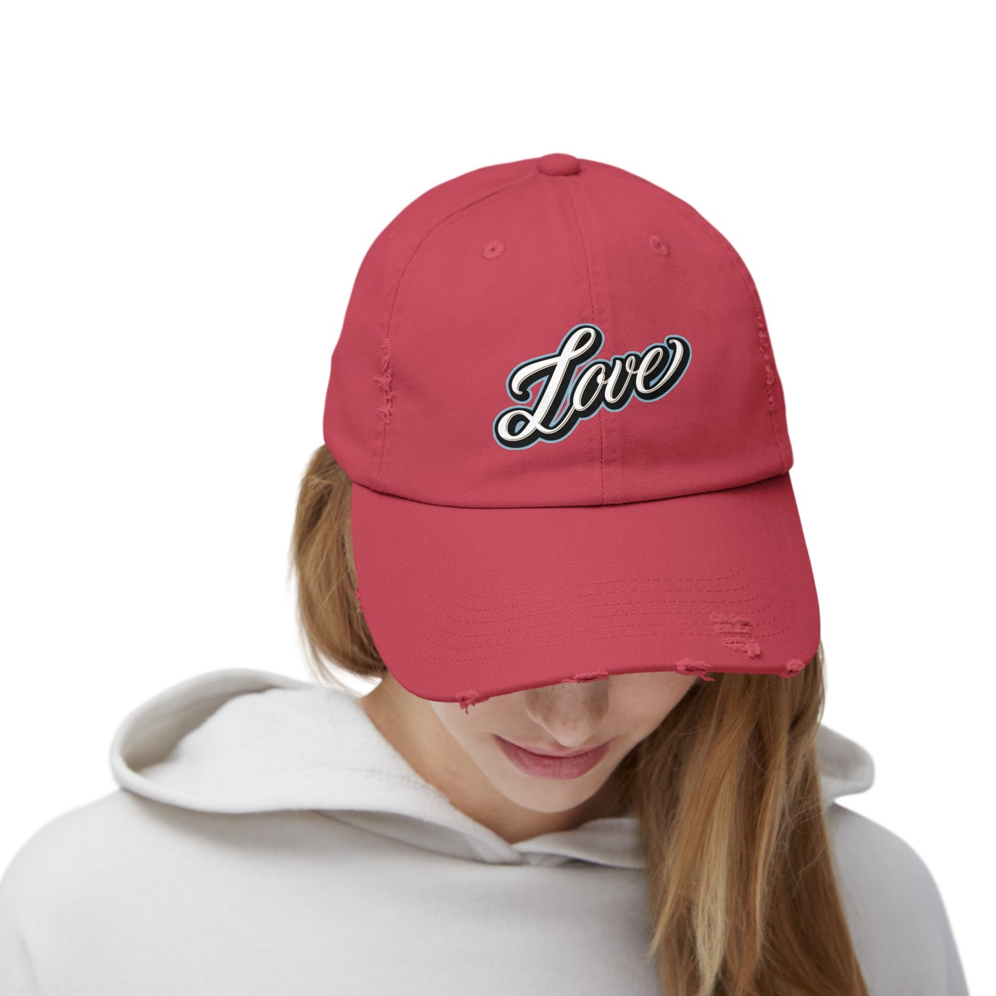 Love Logo Distressed Cap