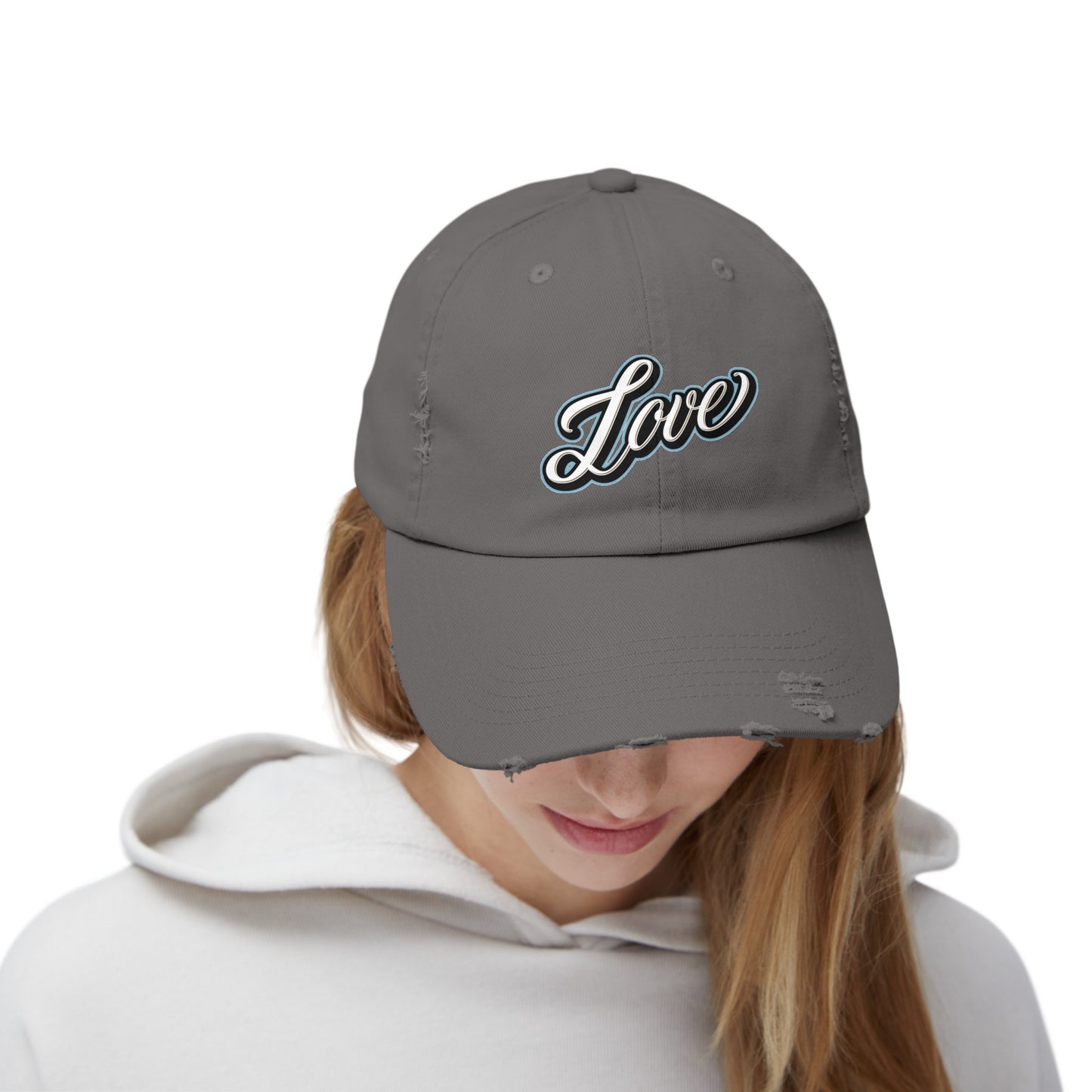 Love Logo Distressed Cap