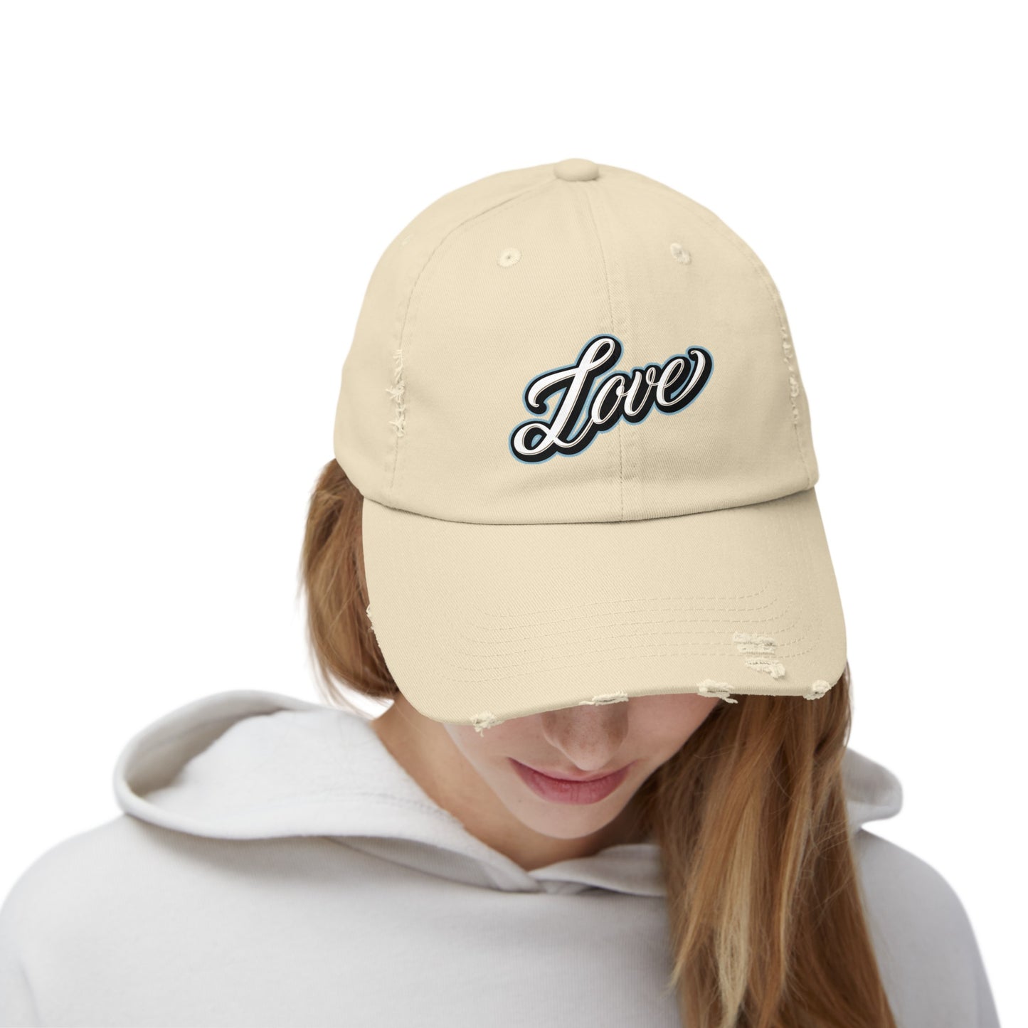 Love Logo Distressed Cap