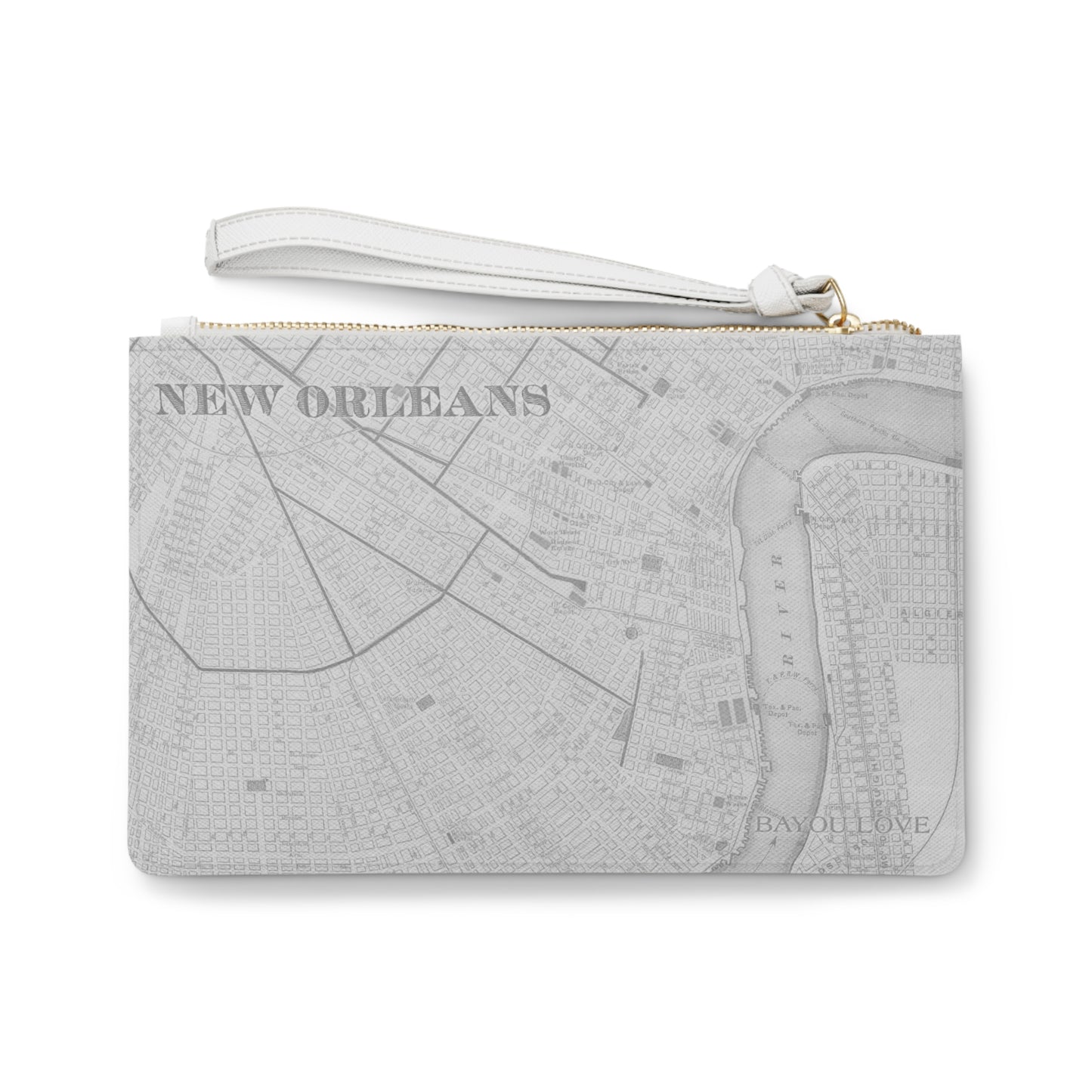 Clutch Bag NOLA Map