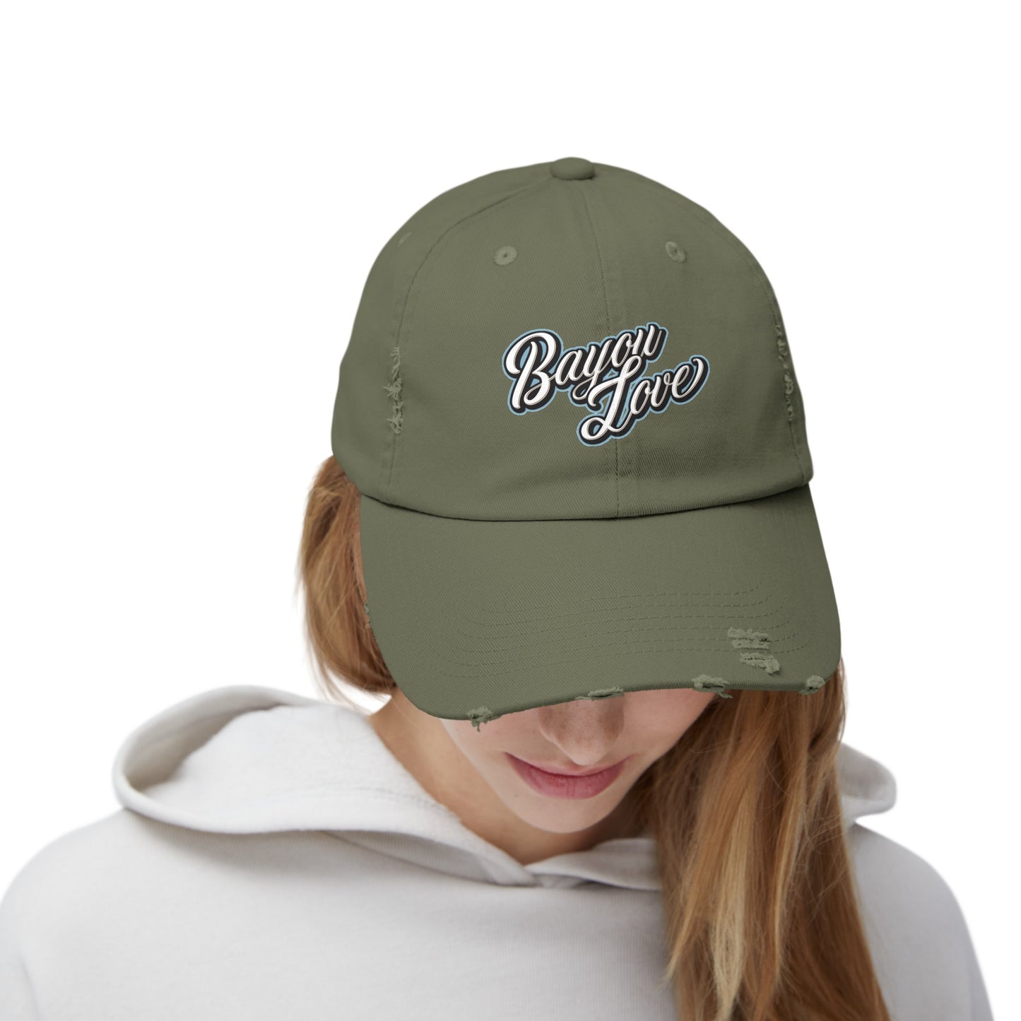 Bayou Love Logo Distressed Cap