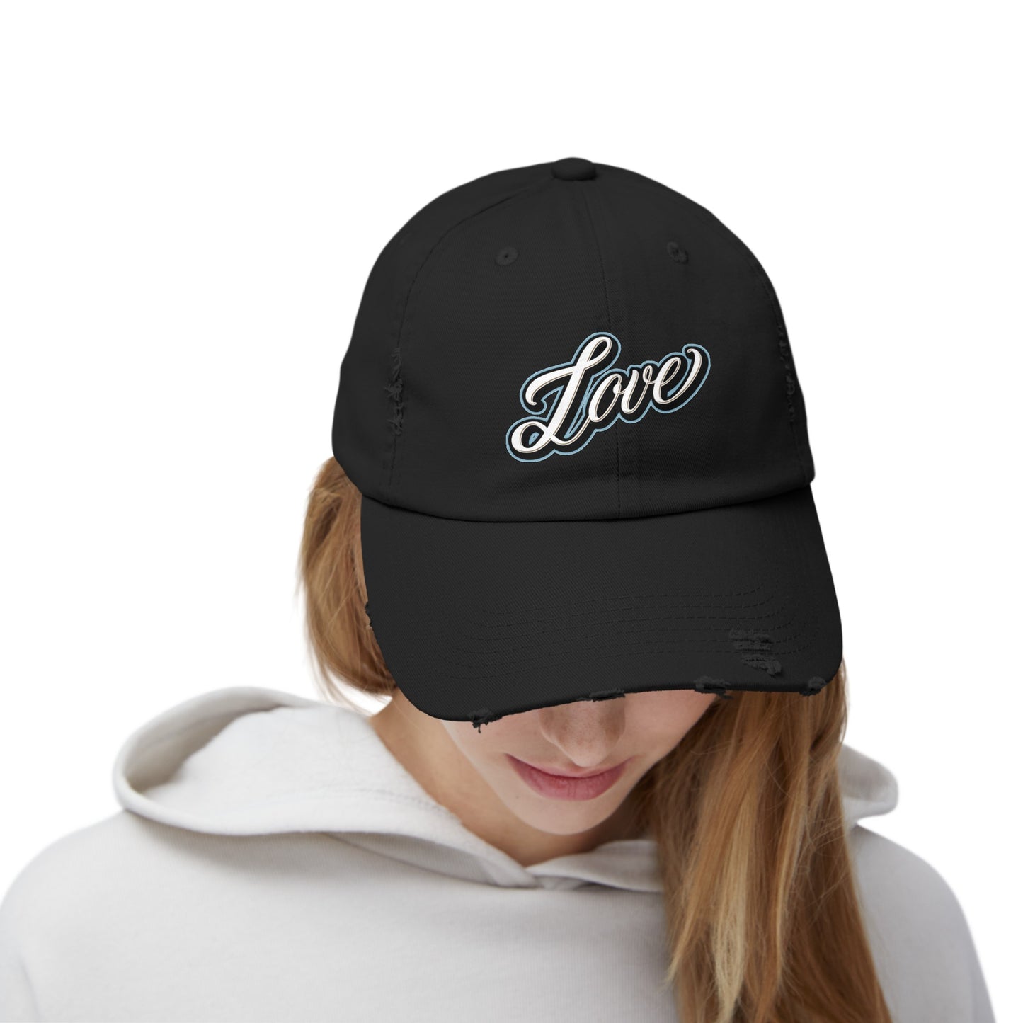 Love Logo Distressed Cap