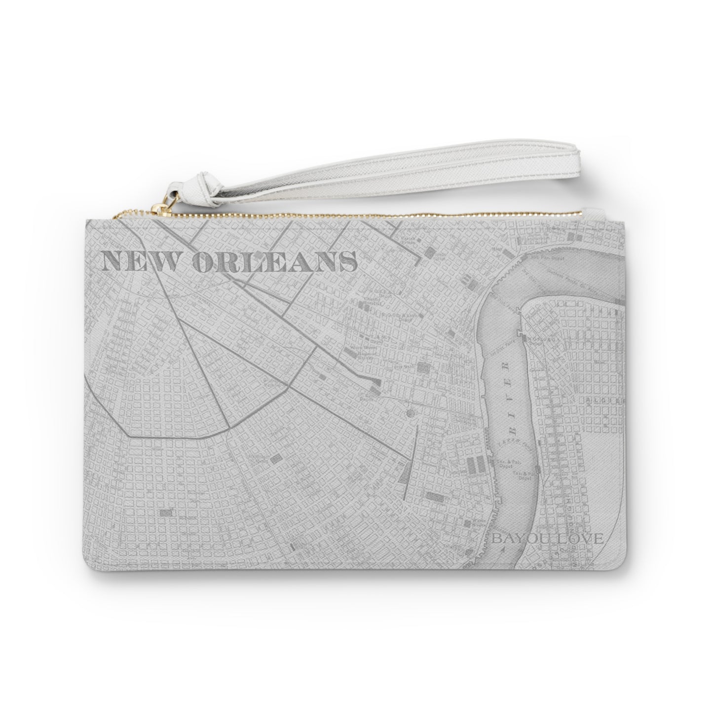 Clutch Bag NOLA Map